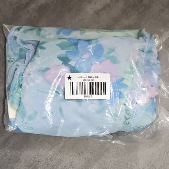 HOLLISTER Blue Floral Babydoll Mini Dress New Small Tall Msrp $50 - Picture 5 of 16